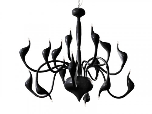 Люстра Azzardo AZ1048 Snake 2 (black) (MP6230-15-BK) (15321)