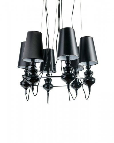 Люстра Azzardo AZ1379 Baroco 6 (black) (AD7121S-6-BK)