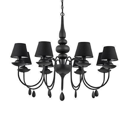 Люстра Ideal Lux BLANCHE SP8 NERO (111896) (87834)