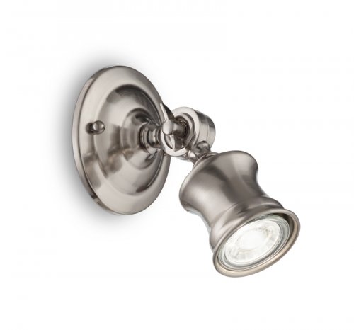 Настінний світильник Ideal Lux BARBER AP1 NICKEL (160016) (22917)