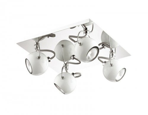 Спот  Ideal  Lux  LUNARE  PL4  BIANCO  (077918)  (56295)