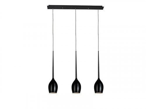 Підвісний світильник Azzardo AZ2321 Izza 3 (shiny black) (MD1288B-3-SBK)
