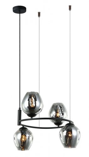 Підвісний світильник Italux MDM-4045-4 BK+SG Roxane