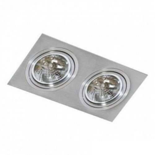 Светильник  точечный  Azzardo  AZ0770  Siro  2  (aluminium)  (GM2200-ALU)  (76155)