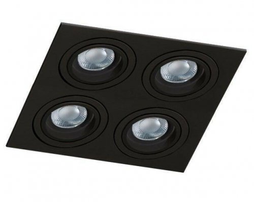 Світильник точковий Azzardo AZ2443 Caro 4 Square (black) (SN-6814S-BK) (17219)