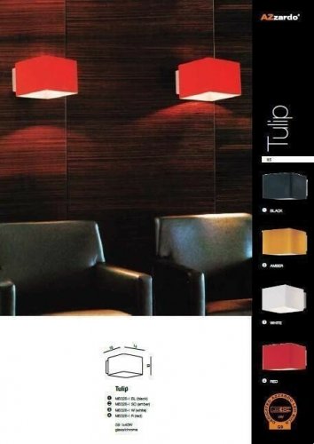 Бра Azzardo AZ0140 Tulip (amber) (MB328-1-AM) (15696)