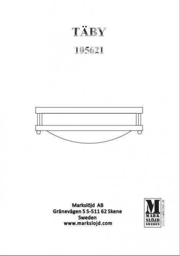 Світильник для ванною Markslojd 105621 TABY (72901)