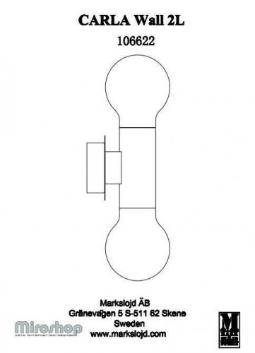 Светильник для ванной Markslojd 106622 CARLA (94513)
