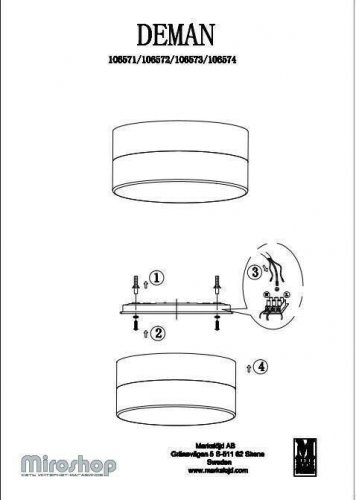 Світильник для ванною Markslojd 106573 DEMAN (94523)
