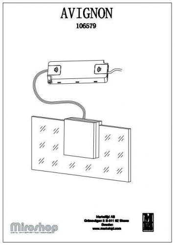 Світильник для ванною Markslojd 106579 AVIGNON (94509)