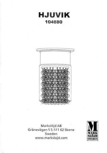 Светильник для ванной Markslojd 104880 HJUVIK (49229)