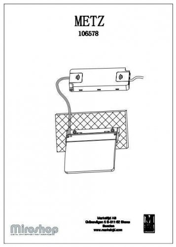 Светильник для ванной Markslojd 106578 METZ (94508)