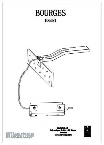 Світильник для ванною Markslojd 106581 BOURGES (94511)