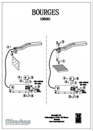 Світильник для ванною Markslojd 106581 BOURGES (94511)