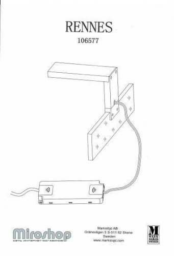 Светильник для ванной Markslojd 106577 RENNES (94507)