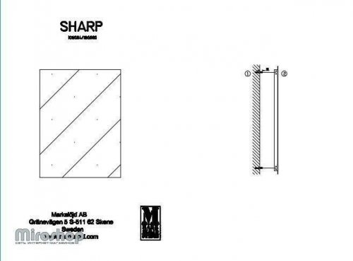 Зеркало Markslojd 106585 SHARP (18195)
