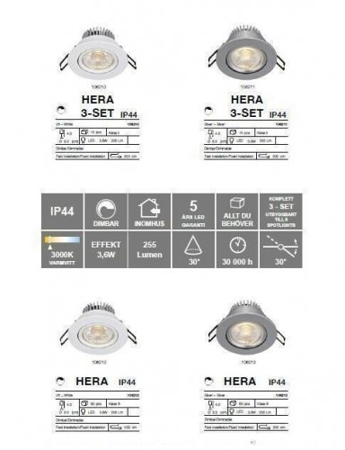 Точечный светильник Markslojd 106212 HERA (88515)