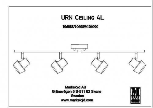 Спот Markslojd 106089 URN (88429)