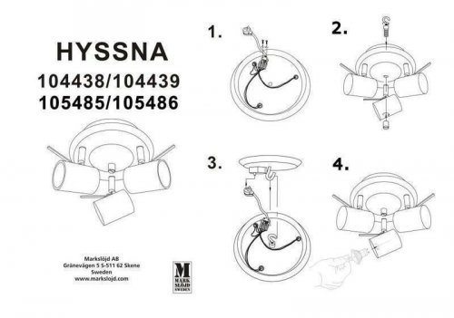 Спот Markslojd 105485 HYSSNA (72550)