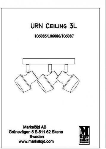 Спот Markslojd 106086 URN (88446)