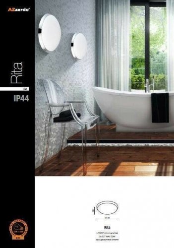 Светильник для ванной Azzardo AZ1307 Rita (LC3207-CH-WH) (15926)