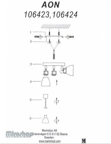 Спот Markslojd 106424 AON (88454) 