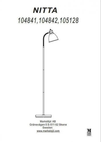 Торшер Markslojd 104842 NITTA (49206)