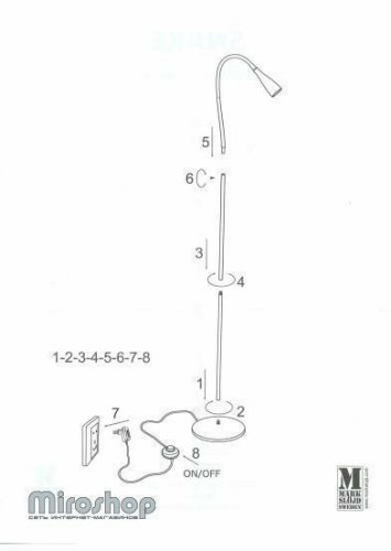 Торшер Markslojd 106428 SNAKE (88494)