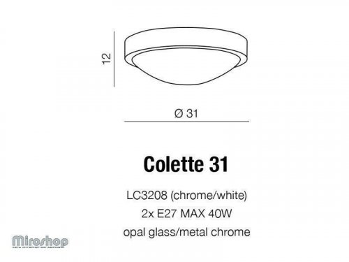 Світильник для ванною Azzardo AZ1311 Colette (LC3208-CH-WH) (15964)