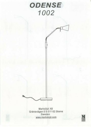 Торшер Markslojd 100241 ODENSE (46803)