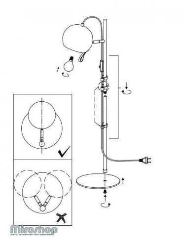 Торшер Markslojd 106617 BALL (94569)