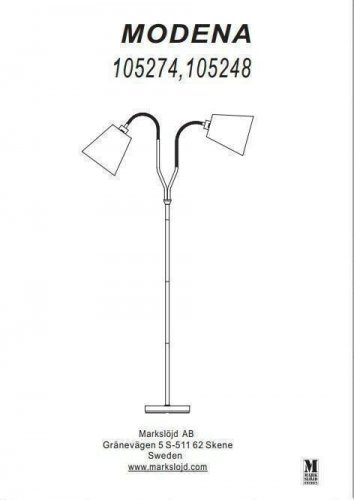 Торшер Markslojd 105274 MODENA (64351)