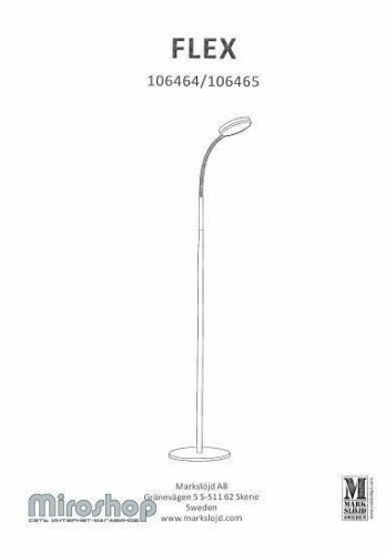 Торшер Markslojd 106464 FLEX (88496) 