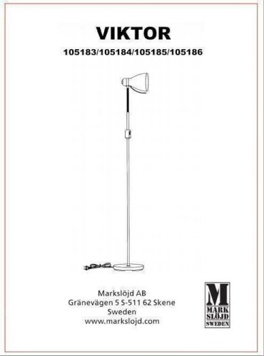 Торшер Markslojd 105183 VIKTOR (72409)