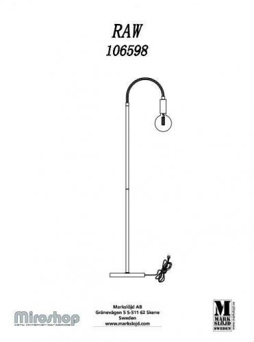 Торшер Markslojd 106598 RAW (94567)