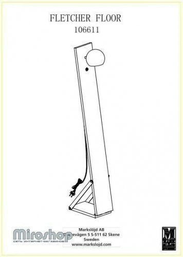 Торшер Markslojd 106611 FLETCHER (94568)