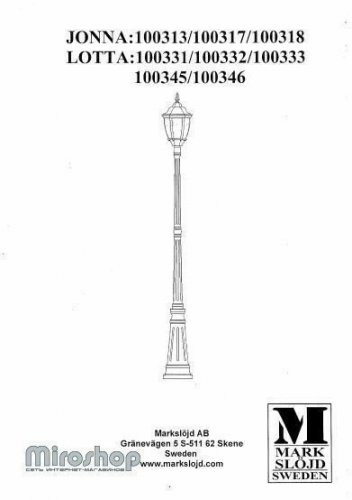 Ліхтарний стовп Markslojd 100313 JONNA (72993)