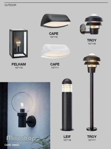 Парковий світильник Markslojd 107117 TROY (97013)