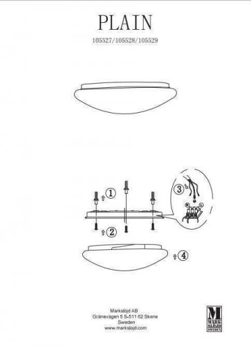 Уличный светильник Markslojd 105529 PLAIN LED (72664)