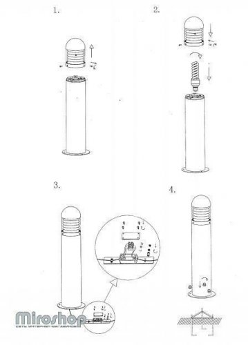 Парковий світильник Markslojd 102571 KURT (47073) 