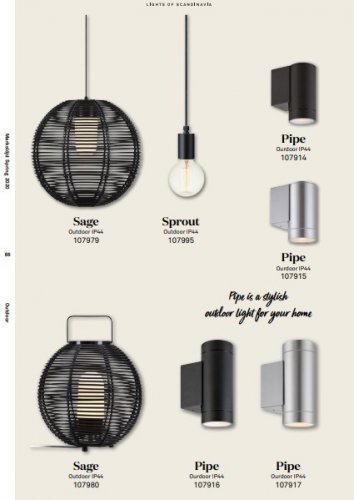 Настенный светильник Markslojd 107917 PIPE