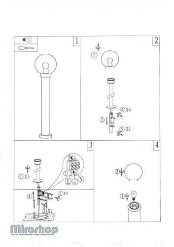 Парковий світильник Markslojd 106923 CARIS (94563)