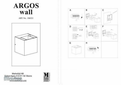 Вуличний світильник Markslojd 106521 ARGOS (94540)