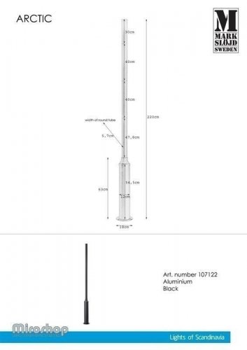 Стовп Markslojd 107122 ARCTIC (18330) 