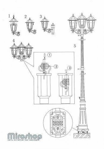 Ліхтарний стовп Markslojd 100287 NAIMA (72986) 
