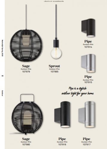 Настінний світильник Markslojd 107916 PIPE