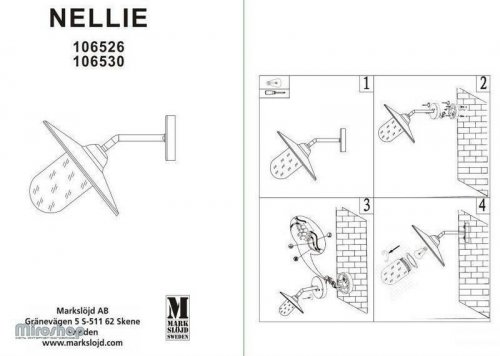Вуличний світильник Markslojd 106526 MANTORP (94543)