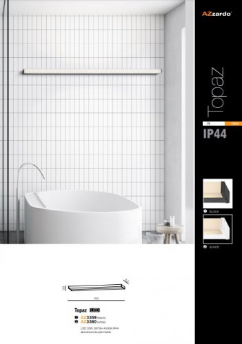 Настенный светильник Azzardo AZ3359 Topaz (black)