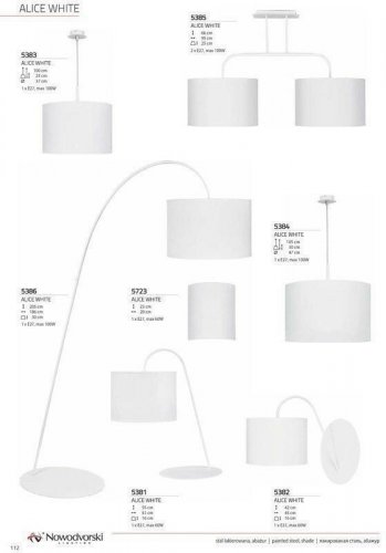 Світильник настінний Nowodvorski 5723 ALICE White (66548)