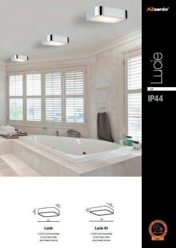 Светильник для ванной Azzardo AZ1309 Lucie 43 (LC3512-CH-WH) (15778)